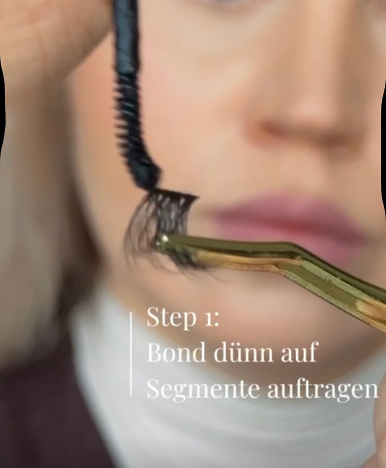 Wenig Bond auftragen