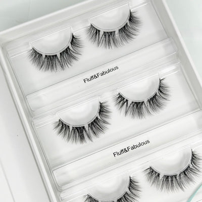 Fluff & Fabulous DIY Wimpern — offene 4er Box mit Dolleye Look von Glashes