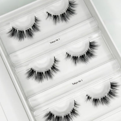 Tokyo Nr.1 DIY Wimpern — offene 4er Box mit Dolleye Look von Glashes