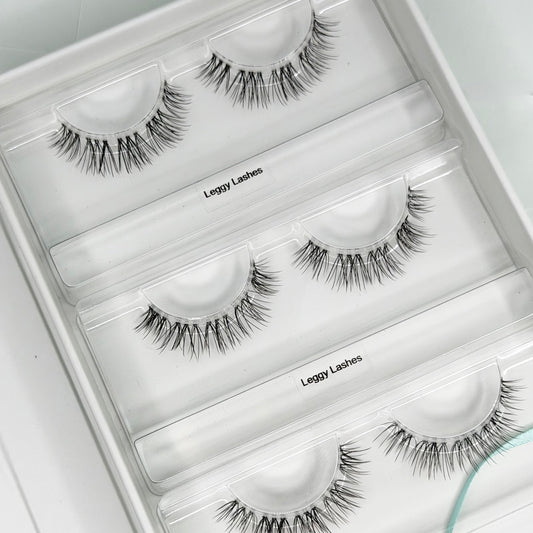 Leggy Lashes in der Box als Beispiel für einen vorgegebenen Wimpern-Längenverlauf