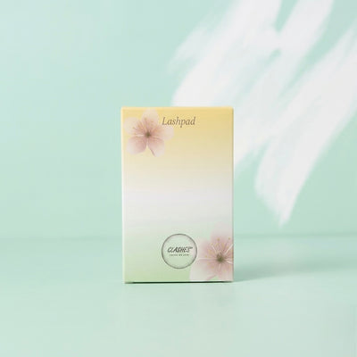 Glashes Lashpad mit Box und Wimpernbürste – DIY Lashes Produkt