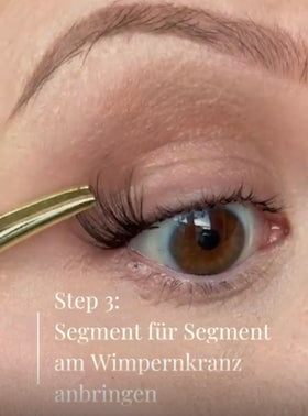 Wimpern platzieren