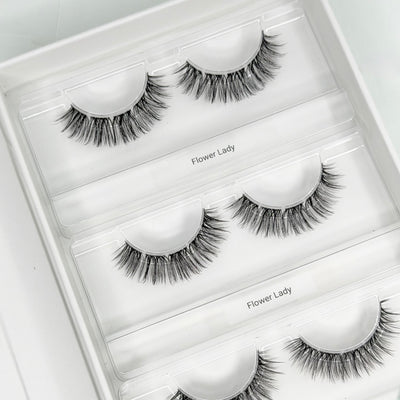 Flower Lady DIY Wimpern — offene 4er Box mit Dolleye Look von Glashes