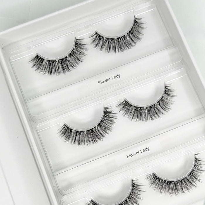Flower Lady DIY Wimpern — offene 4er Box mit Dolleye Look von Glashes