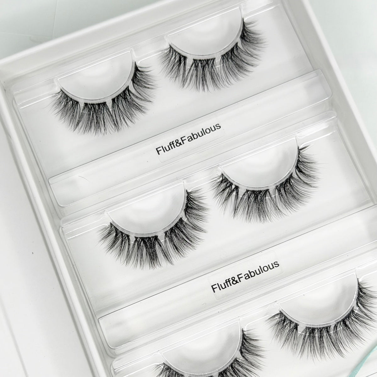 Fluff & Fabulous DIY Wimpern — offene 4er Box mit Dolleye Look von Glashes