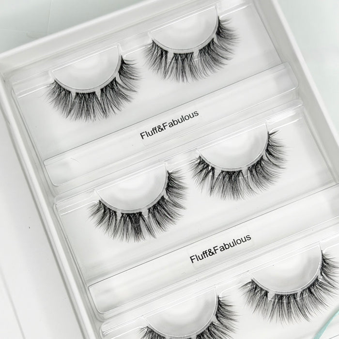 Fluff & Fabulous DIY Wimpern — offene 4er Box mit Dolleye Look von Glashes