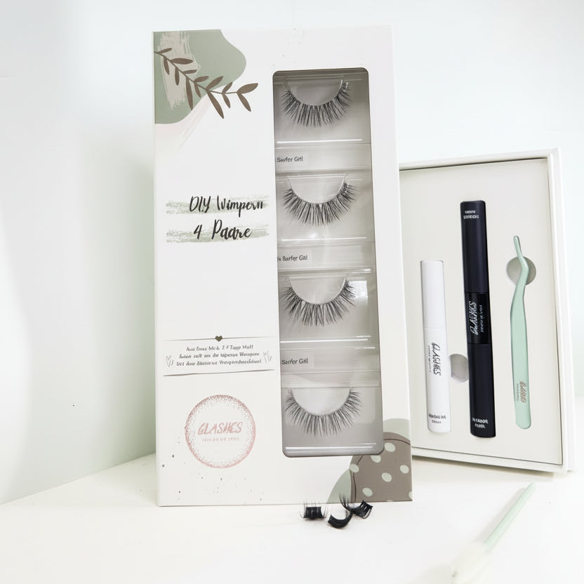 Starterset Hawaii Surfergirl (Dolleye 8-12mm CC-Curl) - Glashes