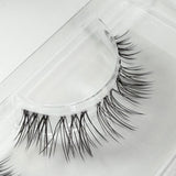 Leggy Lashes DIY Wimpern Nahaufnahme — Fasern und Band im Detail
