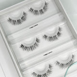 Leggy Lashes DIY Wimpern — offene 4er Box mit Dolleye Look von Glashes