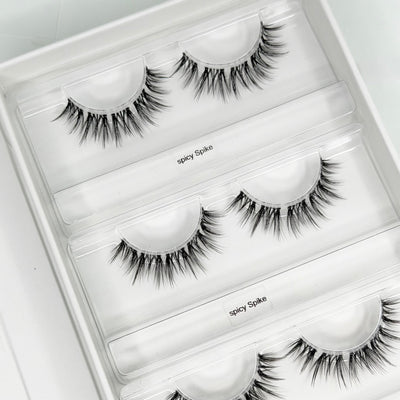 Spicy Spike DIY Wimpern — offene 4er Box mit Dolleye Look von Glashes