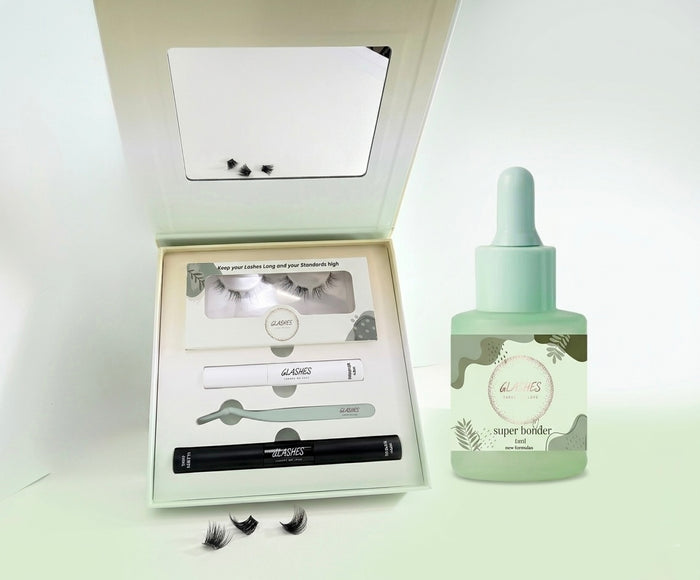 Glashes Travelbox + Super Bonder Bundle — DIY Wimpern Reise-Set