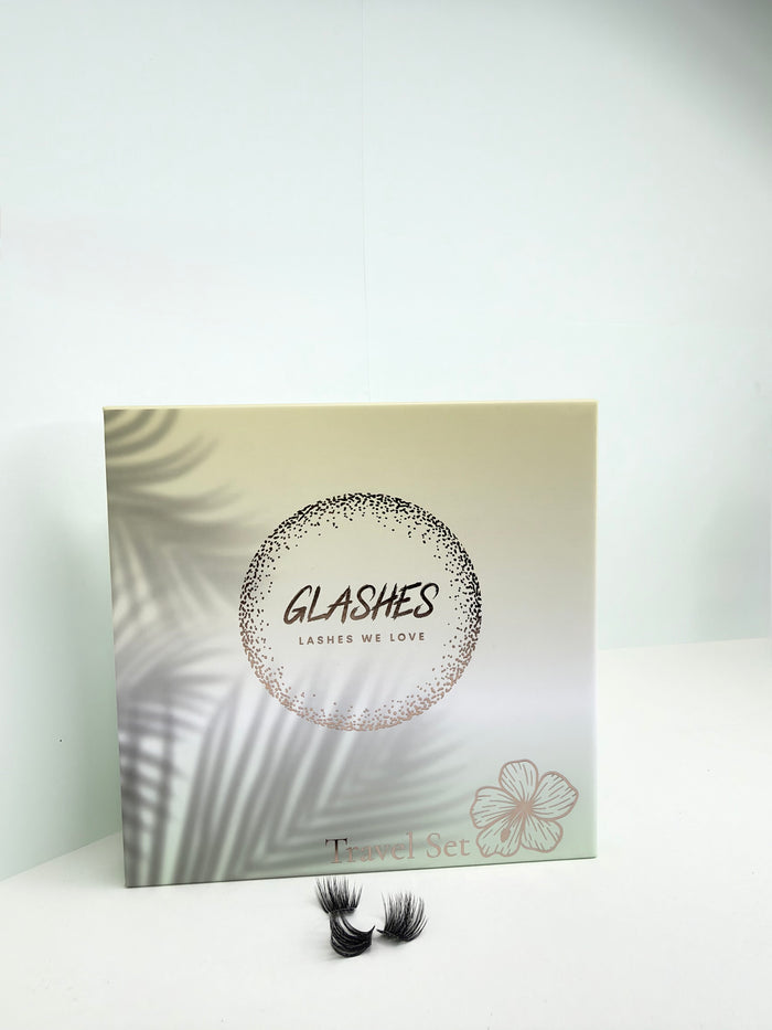 Glashes Travelbox ohne Füllung — DIY Wimpern Reise-Etui