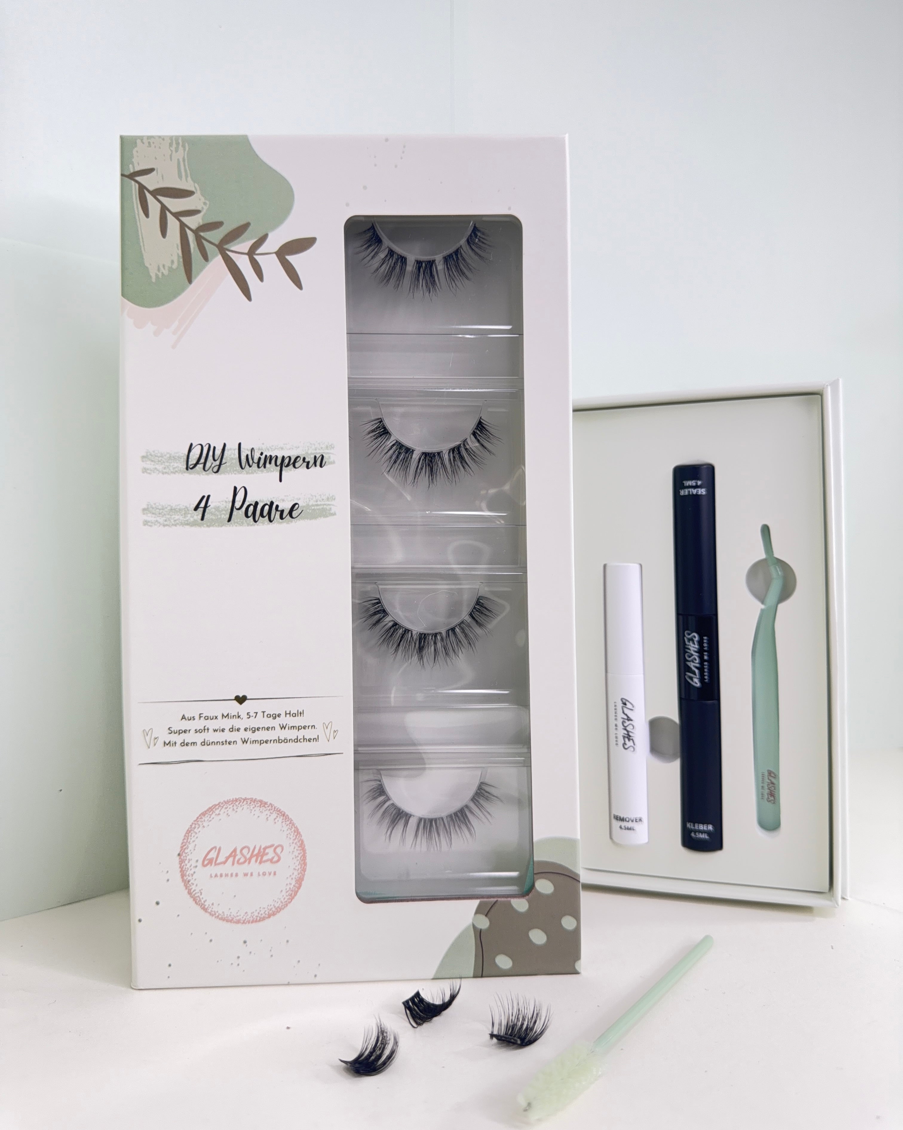 Starterset Fluffy Whispy 2.0 (Dolleye) 12-14mm CC-Curl - Glashes