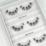 Black Peacock DIY-Wimpern von Glashes – Wimpern in der offenen Box, Nahaufnahme