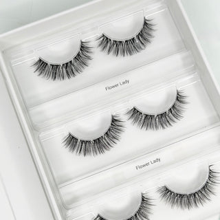 Flower Lady Dolleye DIY-Wimpern von Glashes – Wimpern in der offenen Box, Nahaufnahme