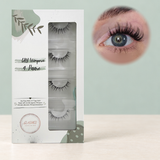 Spicy Spike DIY-Wimpern von Glashes – geschlossene 4er-Box mit Tragebild am Auge