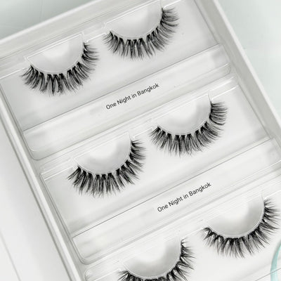 One Night in Bangkok DIY Wimpern — offene 4er Box mit Dolleye Look von Glashes