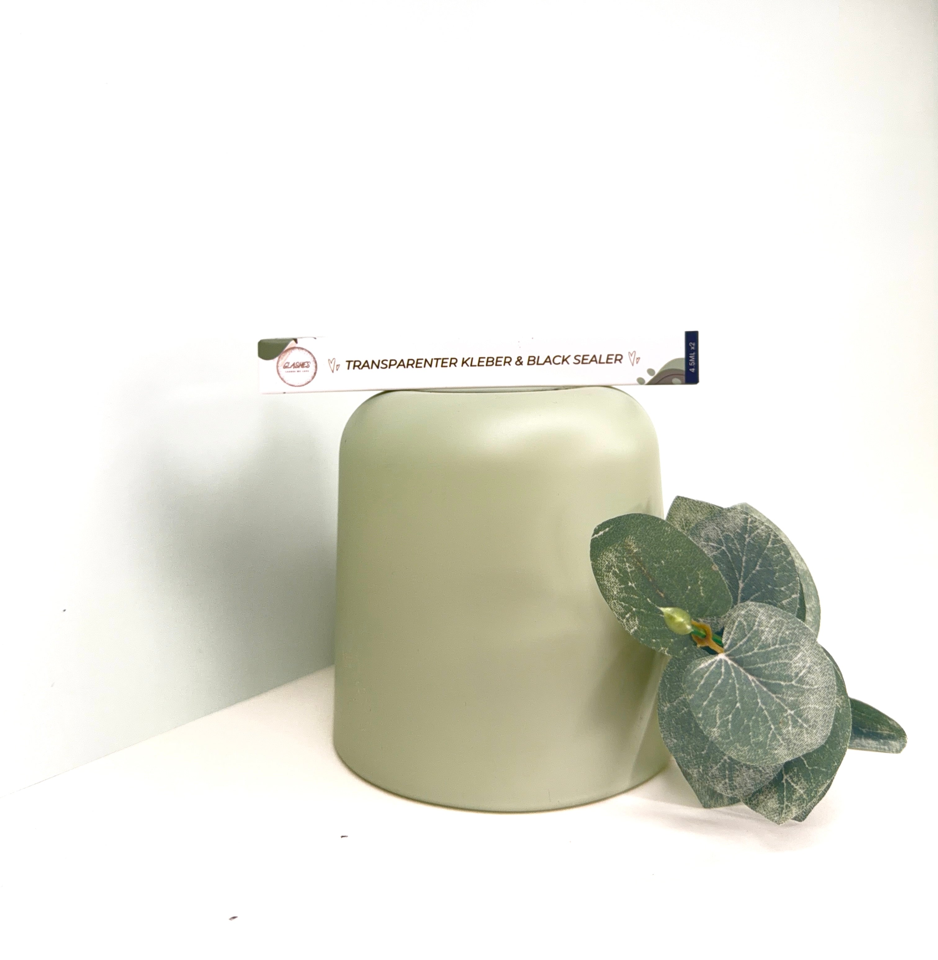 Transparenter Kleber & schwarzer Sealer (limitiert) - Glashes